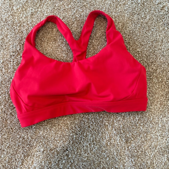 Athleta Red Sports Bra - Picture 1 of 2